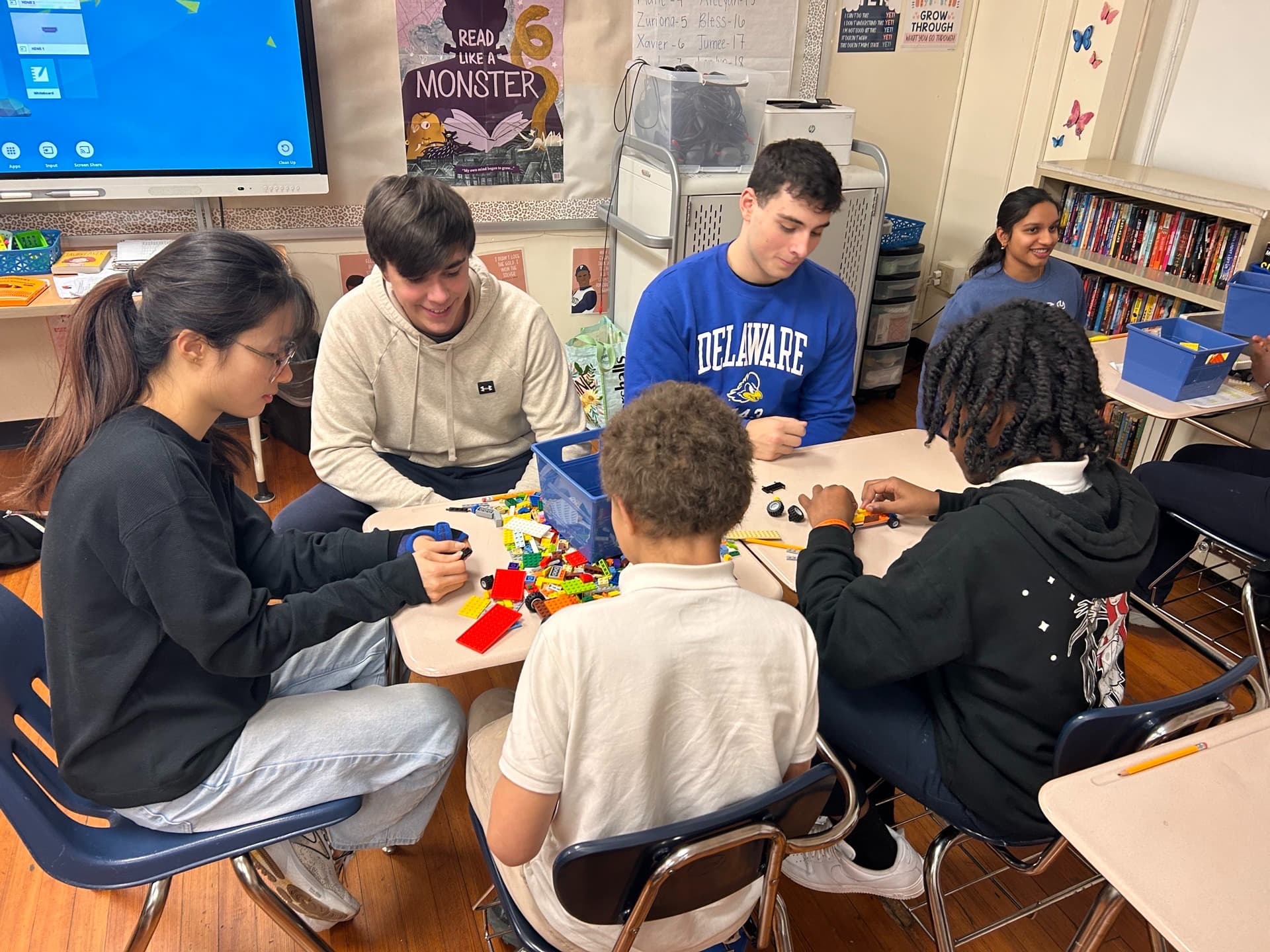 Students participating in the ReachOut afterschool program